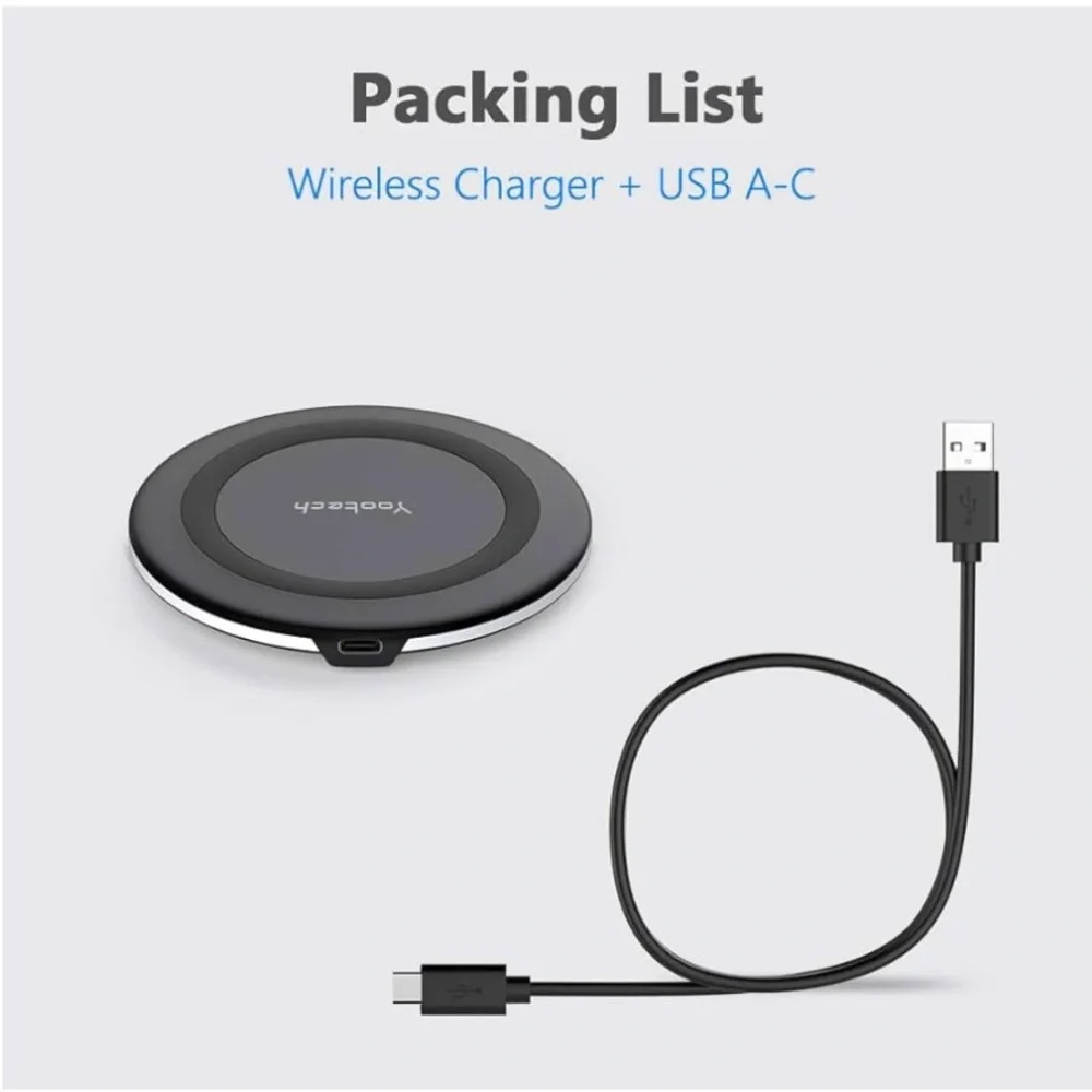 Yootech Model F500 Wireless Charging Pad 1OW Max Charger